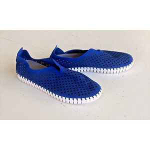 ILSE JACOBSEN Hornbaek Tulip Loafers Blue Size 40 Women's Comfort Shoes